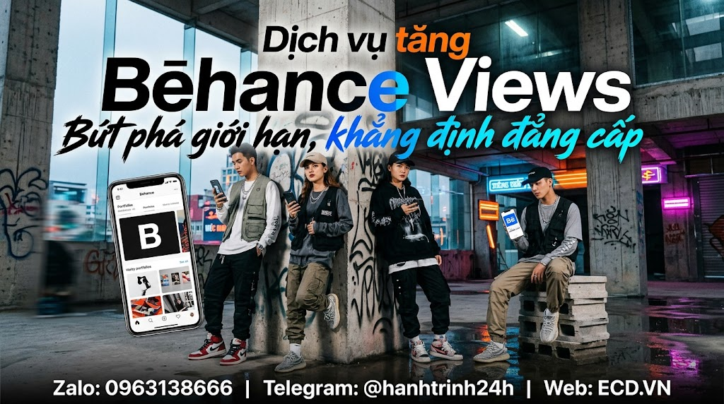 dịch vụ tăng behance views giá rẻ tăng engagement