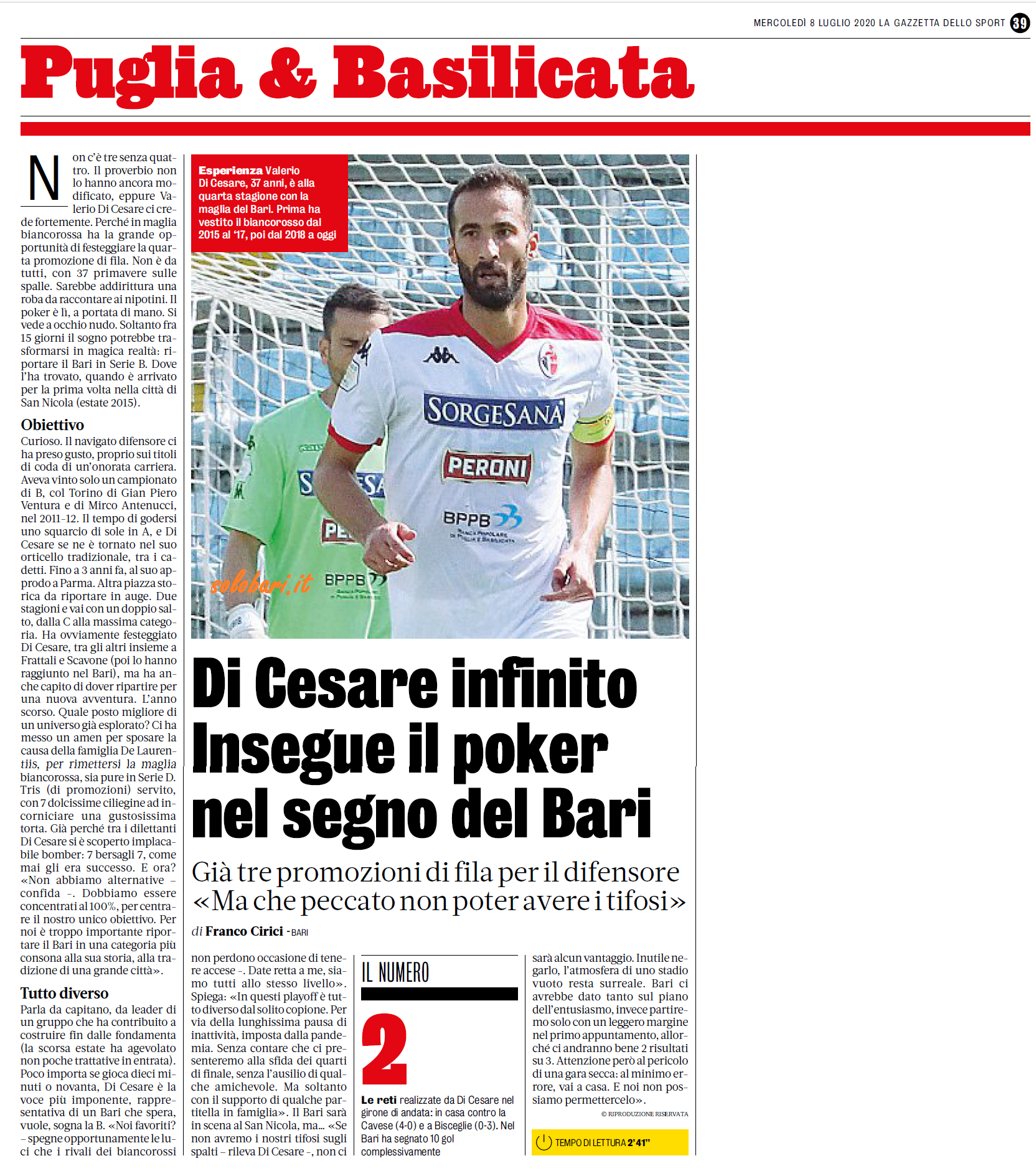 08/07/2020  Di cesare infinito ... Gds