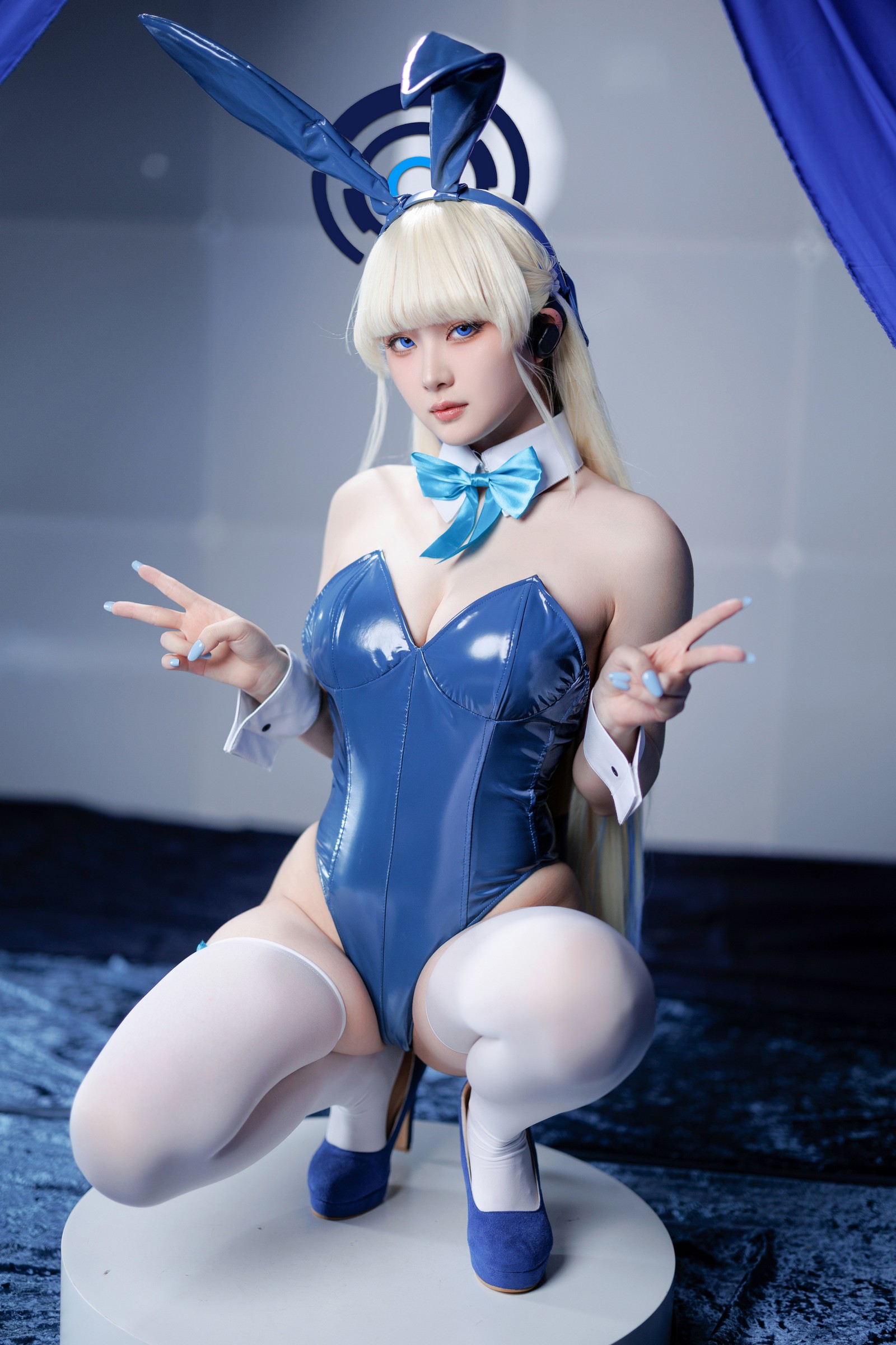 屿鱼 Yuyu Toki × 飛鳥馬トキ 蓝色兔女郎 Cosplay 写真集（45P｜522MB）插图8