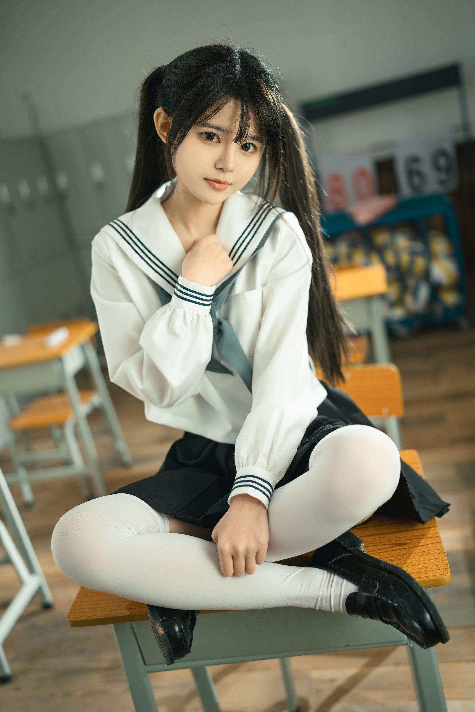 rua阮阮 授课中 教室主题 写真合集｜剧情系校园写真（57P｜855MB）插图6