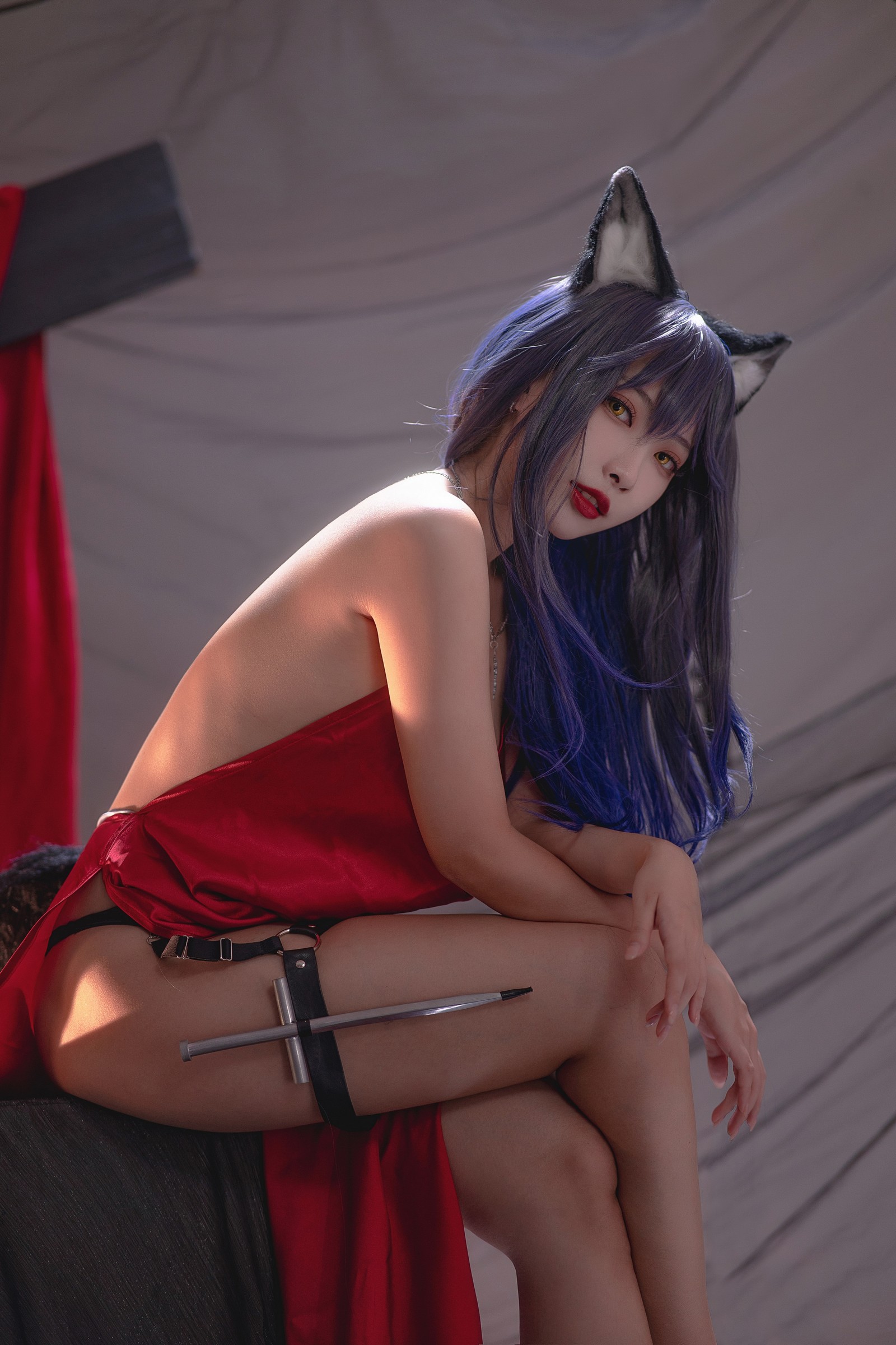 宮本桜 德克萨斯 同人礼服 Cosplay 写真｜明日方舟主题（23P｜193MB）插图9