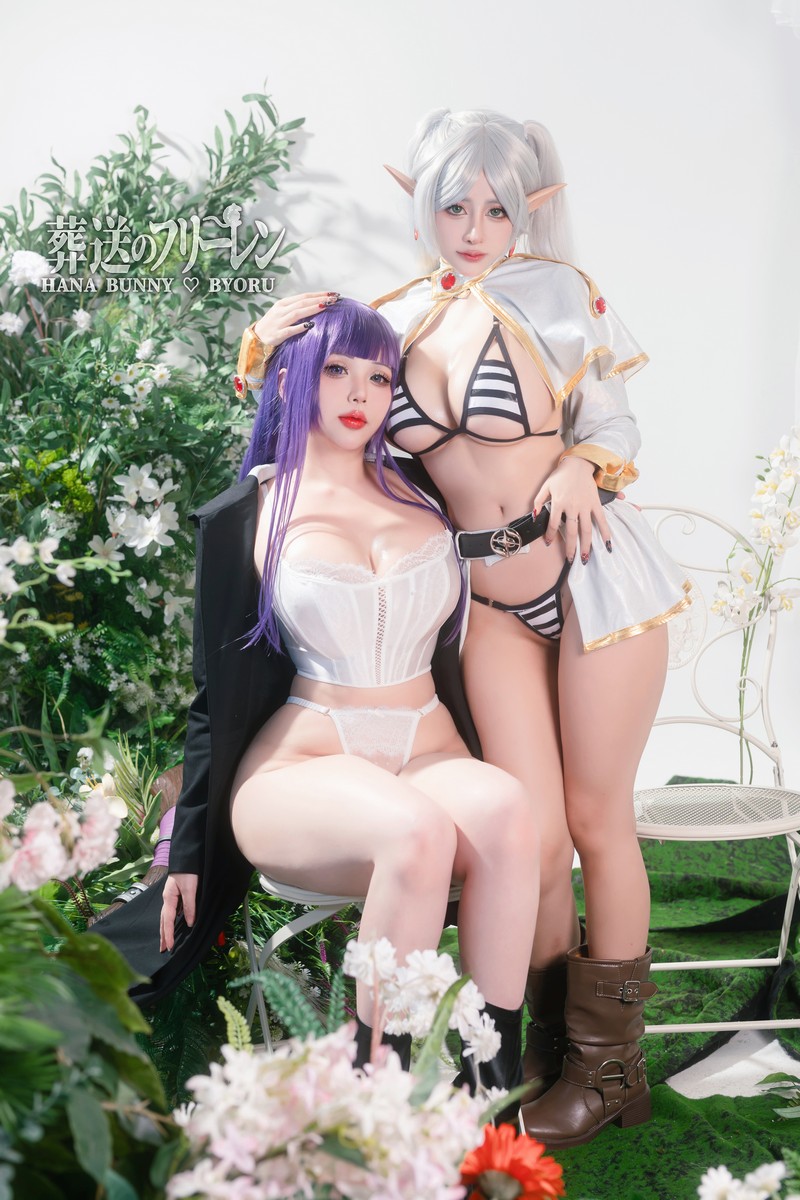 Hana Bunny 芙莉莲×菲伦 Cosplay写真｜Sousou no Frieren 高清图片合集[24P-256.1M]插图8