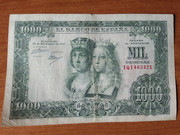 Otro billete de 1.000 pesetas de 1957 RRCC con ERROR 1-000-Anverso