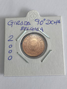 * ERROR * 2 CENT año 2000 Bélgica. REVERSO GIRADO D282-FCDA-F123-41-AE-A32-D-CCF99-B565-F05