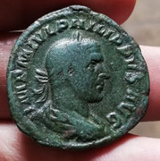 Sestercio de Filipo I. ANNONA AVGG. Annona estante a izq. Roma. IMG-20191202-130329