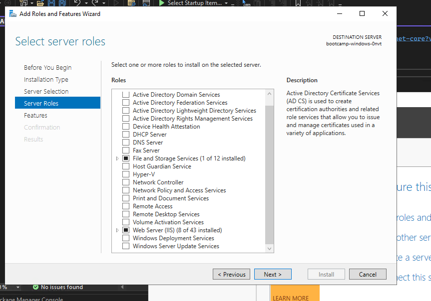 add IIS