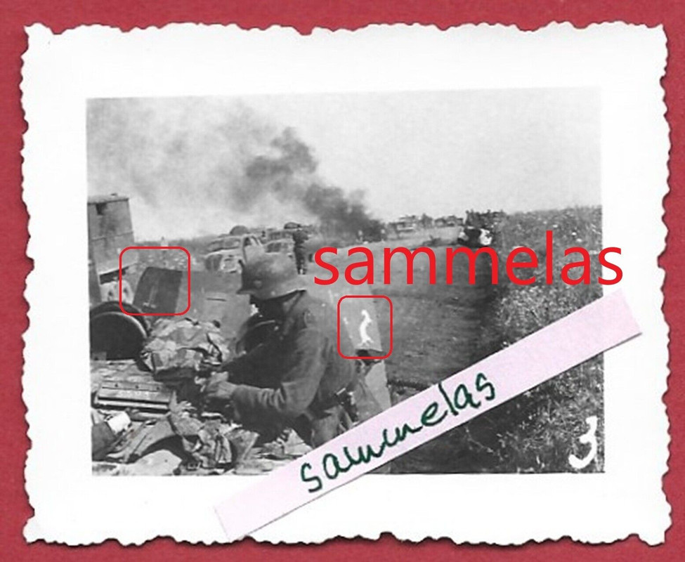 Foto Panzerjäger 125.ID Front Kampf PAK Einsatz Beschuss Wiesel-Div.