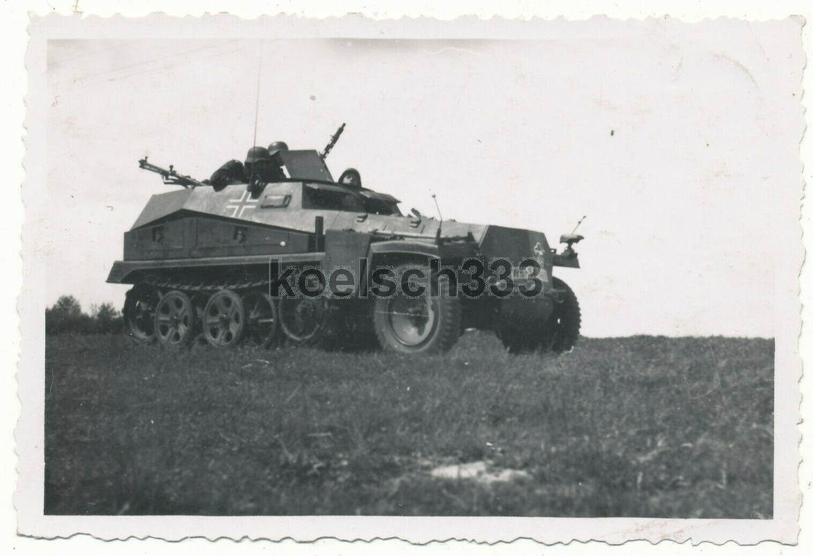 Foto Grenadiere im Schützenpanzerwagen ! Sd.Kfz. 250 ! Panzer Ha