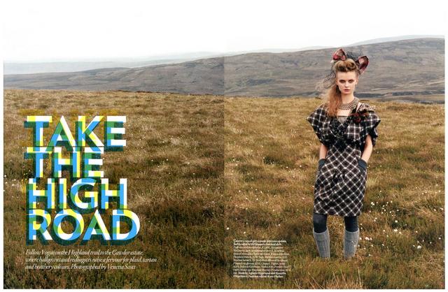 Fashion Photography - Highland roads
