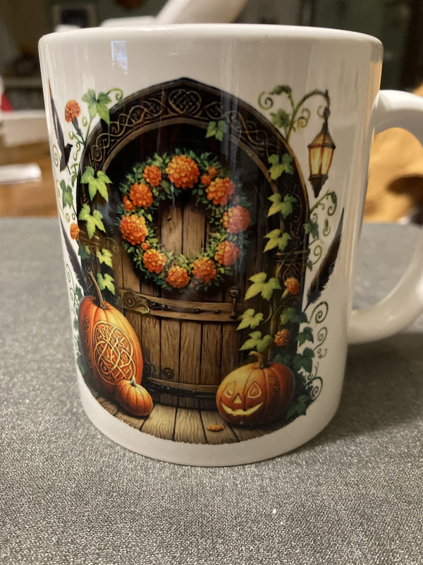 handcrafted Samhain mug