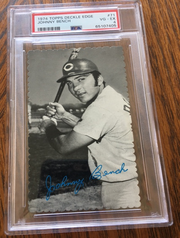 1974 Deckle Edge Grey Back PSA 4