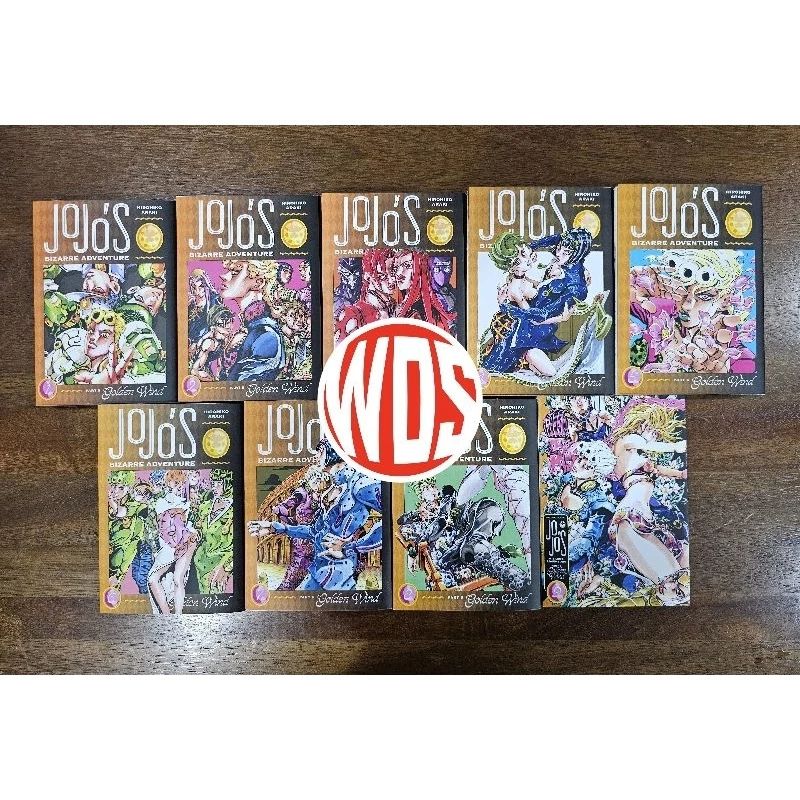 Jojo's Bizarre Adventure - Part 5 (Golden Wind) Volume 1-9 End Loose/Full Set