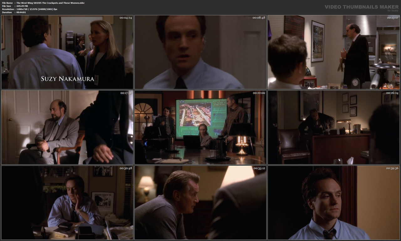 The West Wing S01E05 The Crackpots and These Women.mkv