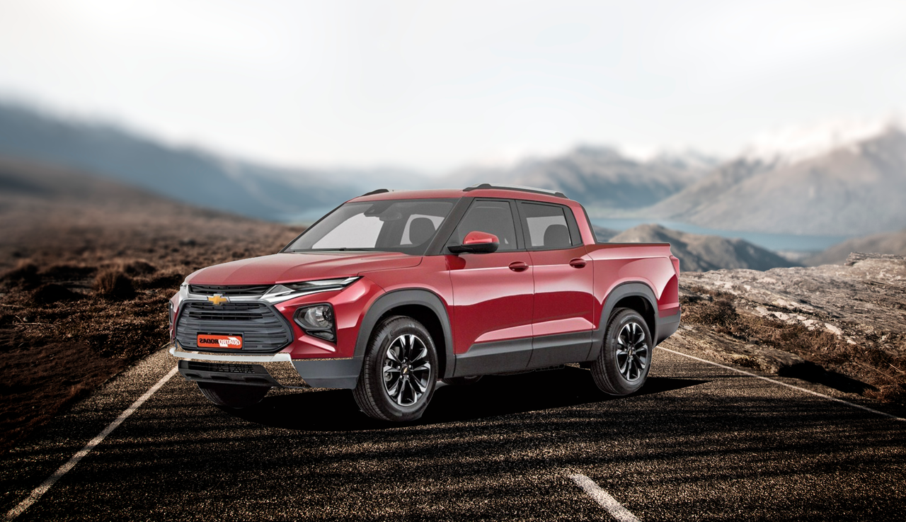 Así sería la parte trasera de la nueva Chevrolet Montana