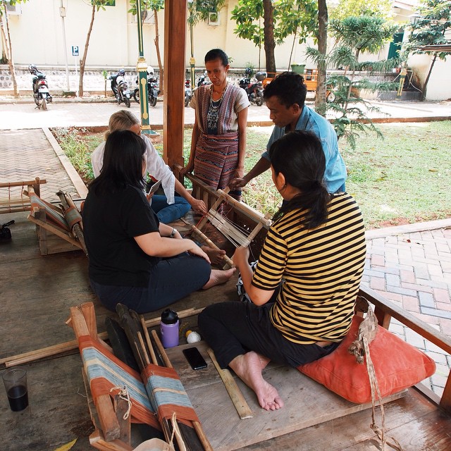 Kegiatan Workshop Tenun di Museum Tekstil