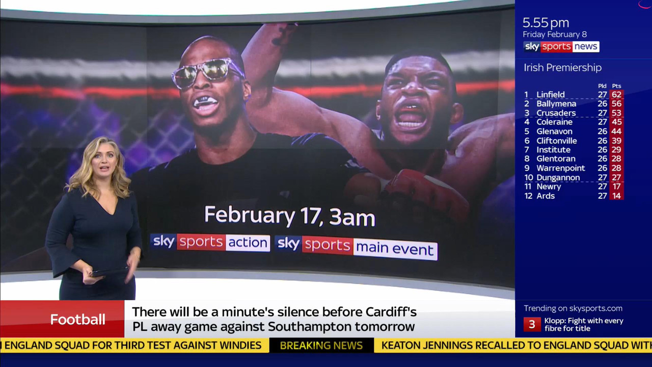 08 February - 17.00.00 - Sky Sports News At 5. A comprehensive r