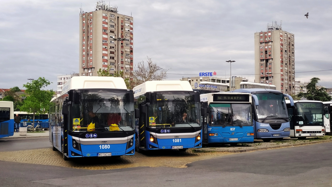 BMC Procity 12 CNG (2021) #1080 i #1081 i Volvo B7RLE / Neobus 501G (2005) #837