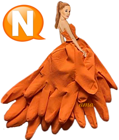 Un Traje Hecho de Guantes de Goma  N