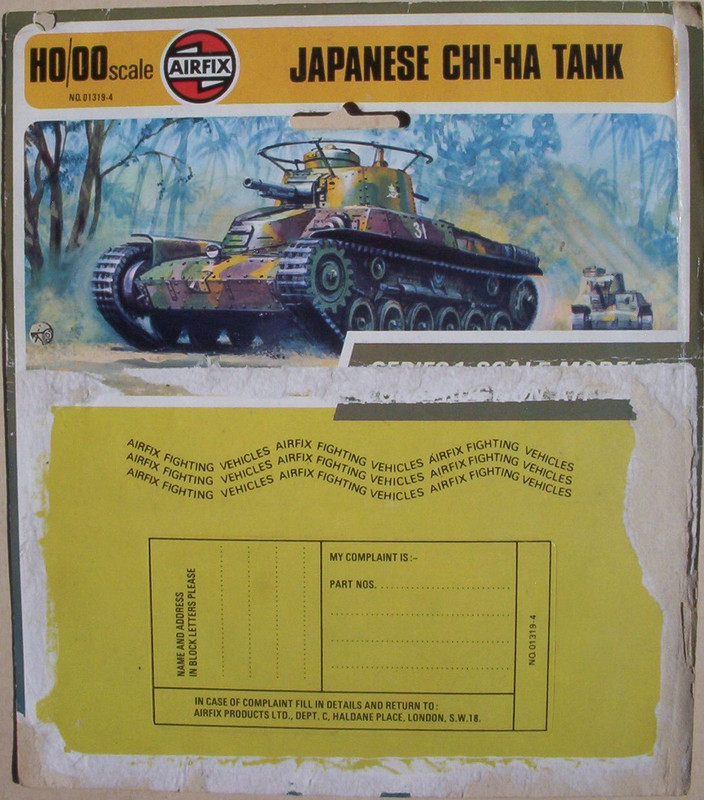 Airfix 76 Japanese Chi-Ha Tank T4 Header