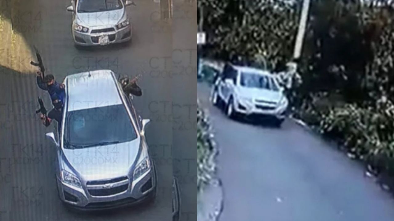 Hallan los vehículos del convoy armado en Milpa Alta abandonados