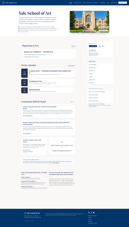 Yale Wiki Redesign