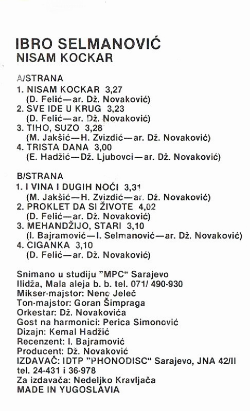 Ibro Selmanovic 1990 kz