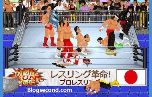 Gambaran dari game Wrestling Revolution di Android