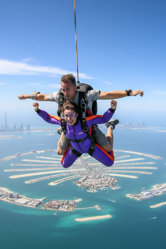 Skydiving in Dubai Thrilling Aerial Adventure