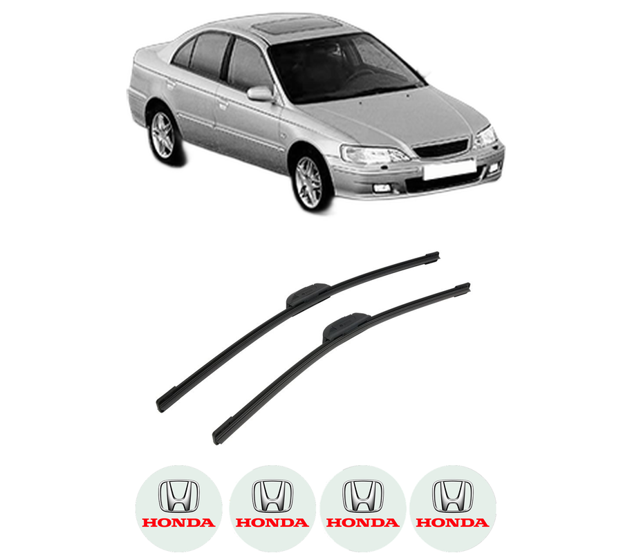 Set stergatoare auto HONDA ACCORD VI (CK, CG, CH, CF, CL) din 1997-2003, pentru parbriz auto, 2 bucati, Bosch Aerotwin Retrofit, din cauciuc siliconat rezistent, 4 Stickere Auto HONDA