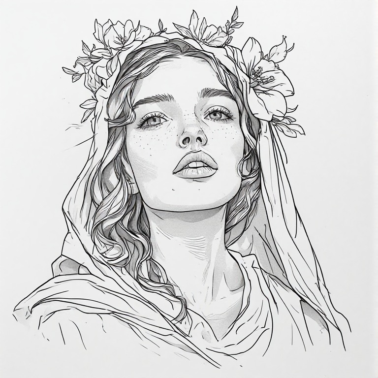 Madonna-l-Line-drawing-natural-(23)