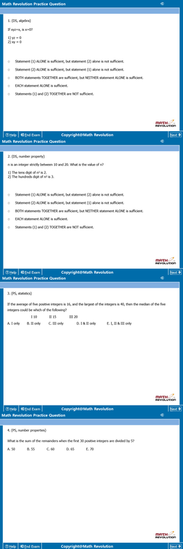 Math Revolution Questions