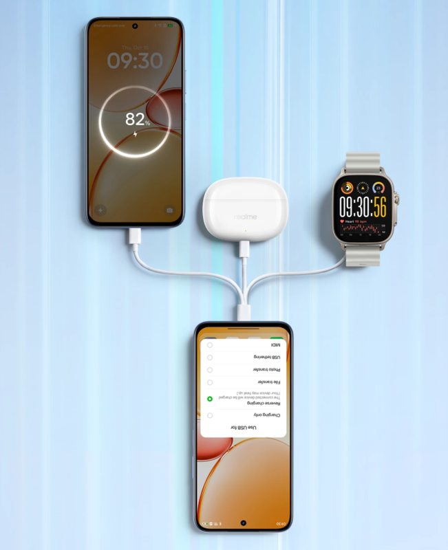 Convenient Reverse Charging Function for Accessories
