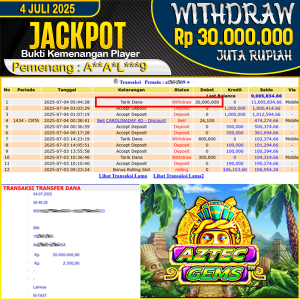 jackpot-slot-aztec-gems--pragmatic-play-wd-rp-30000000--dibayar-lunas-di-joyotogel