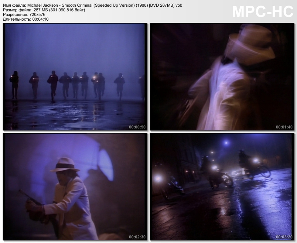 Michael Jackson - Smooth Criminal (Speeded Up Version) (1988) [D