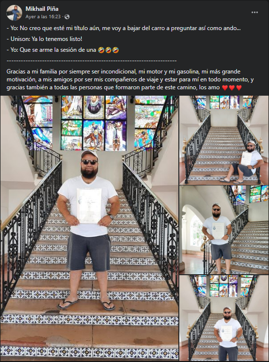 En Hermosillo joven destaca por recibir su título universitario en chanclas, short y con gorra