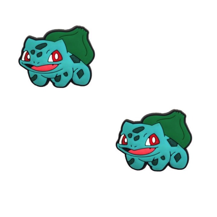 Bulbasaur Pokemon For Crocs Shoe Charms Jibbitz - 2 Pieces