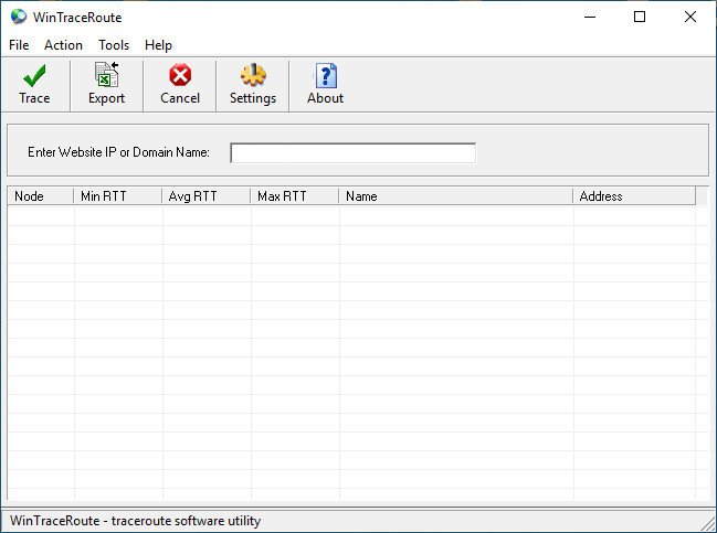 WinTraceRoute 2.74
