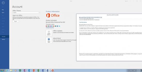 Microsoft Office Professional Plus Version 1812 (Build 11126.20188) 2019