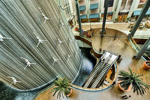 Dubai Mall Waterfall