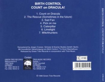 Birth Control - Count On Dracula (1980) [Reissue 1996] Lossless+MP3