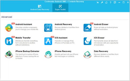 Coolmuster Android SMS + Contacts Recovery 4.5.55