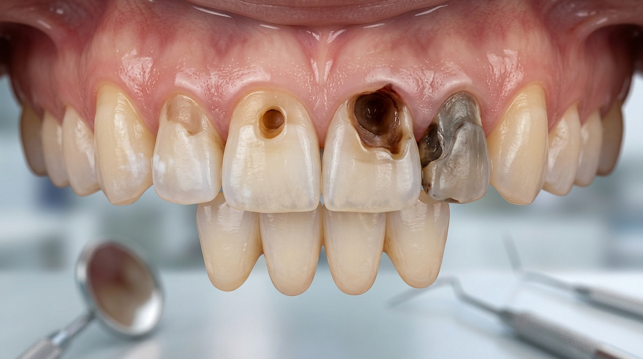 Стадии развития кариеса на зубах