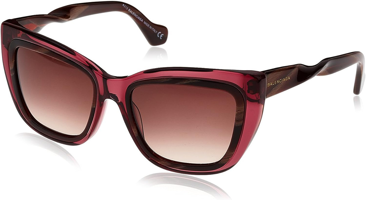 Balenciaga Brown Cat-Eye Sunglasses with Gradient Lenses Balenciaga Cat-Eye Gradient Sunglasses - Purple Sunglasses  main image 4