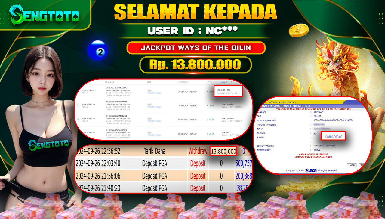 BUKTI PEMBAYARAN SLOT WAYS OF THE QILIN