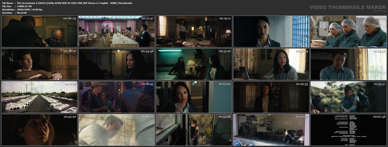 The Accountant 2 (2025) (2160p AMZN WEB-DL H265 SDR DDP Atmos 5.1 English - HONE)-Vietsub.mkv