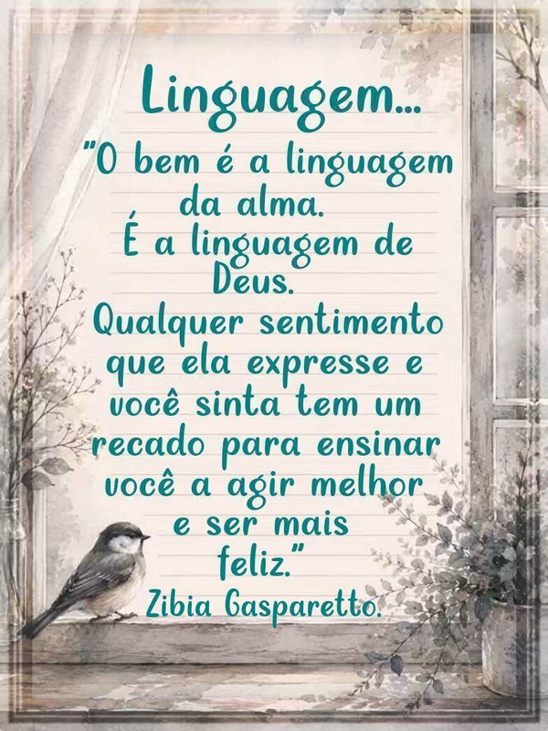 O bem é a linguagem da alma