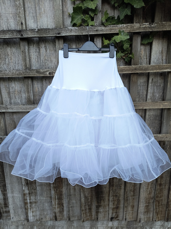 White Chiffon Petticoat - Up to Adult 12/14