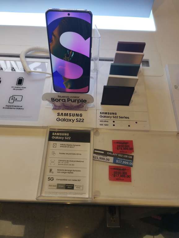 Liverpool: Samsung Galaxy s22 - 128GB y 256 sin PROMOCIÓN BANCARIA