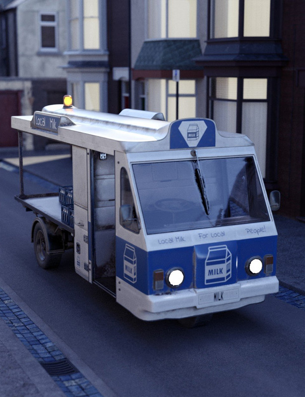 vintage milk float 00 main daz3d