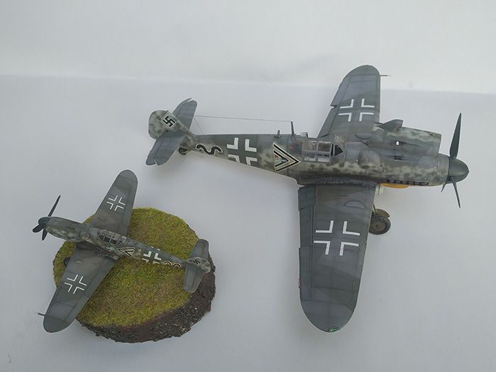 Bf-109G-6 Kirschner, Trumpeter1/32 i Mistercraft 1/72 IMG-20210707-195918